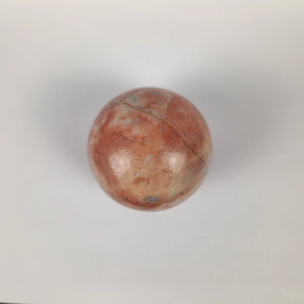 Natural Red Jasper Sphere Polished Ball‎ with Flat Bottom Paperweight